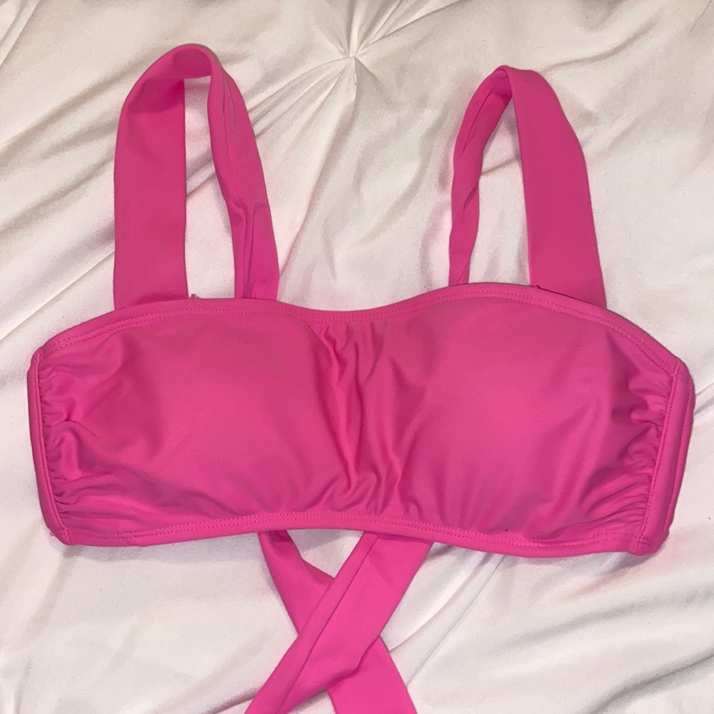 pink bikini top M